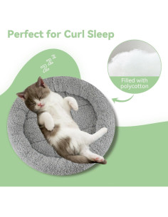 Cama para Gatos LESYPET Redonda Pequeña 35 cm Antideslizante 2