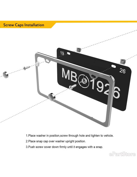 Tornillos de Acero Inoxidable LFPartS para Placas de Matrícula