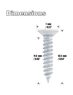 Tornillos de Acero Inoxidable Autoperforantes XQDWX 150 Unidades 2