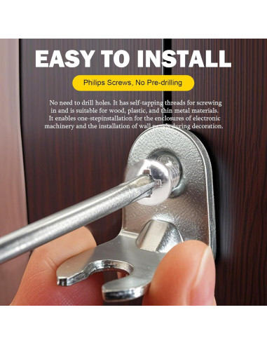 Kit de Tornillos de Madera Zhenglilos 205 Piezas Acero Inoxidable