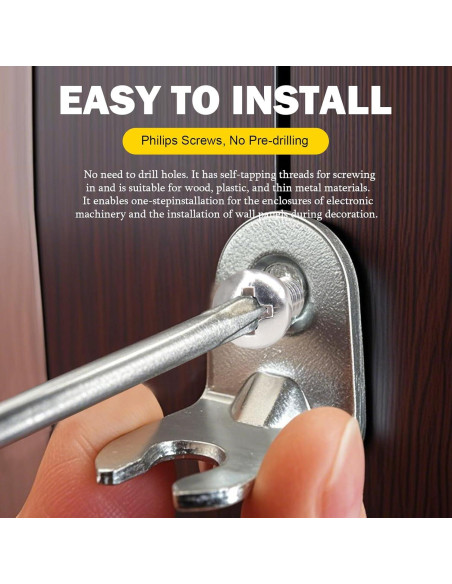 Kit de Tornillos de Madera Zhenglilos 205 Piezas Acero Inoxidable