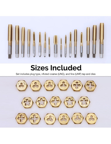 Juego de Machos y Matrices Neiko 00911A 40 Piezas SAE