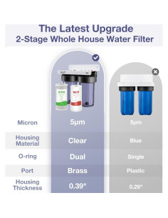 Filtro de Agua SimPure DB10C-2 2 Etapas 10x4.5" 2