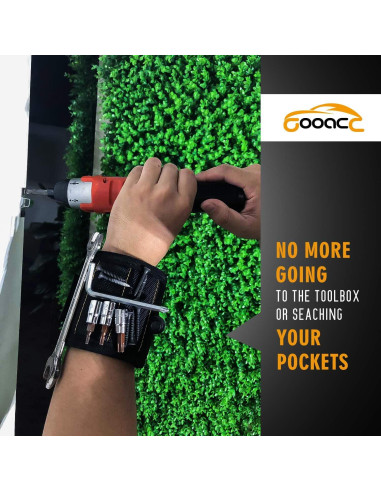 Pulsera Magnética GOOACC con 15 Imanes Fuertes - Ajustable