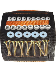 Pulsera Magnética WOOPSOO con 15 Imanes Ajustable 40x9 cm 2