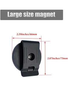 Clip Magnético para Cinturón Qinwuwu - Soporte de Herramientas 2 Pcs 2