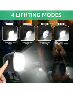 Faros para Zapatos SEVENKA YX03 Linterna Recargable 2