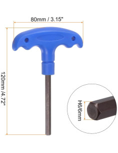Llave Hexagonal T-HANDLE HARFINGTON H6 6mm Acero S2 2