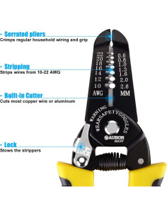 Juego de 2 Pelacables ZUZUAN 10-22 AWG, Cortador y Pelador 2