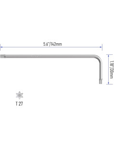 Llave Torx T27 FOCMKEAS a Prueba de Manipulación 143mm 2