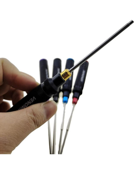 Destornillador Hexagonal VENOMRC 7 Colores HSS 0.05-3.0mm Destornillador Hexagonal VENOMRC 7 Colores HSS 0.05-3.0mm