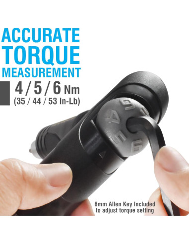 Llave de Torque Ajustable MARQUE 4-6 Nm con Herramientas