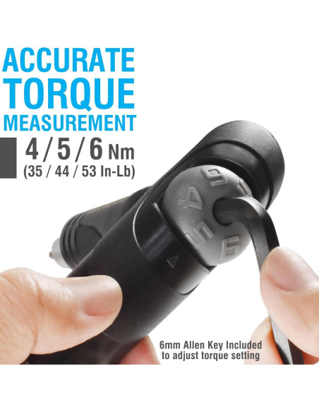 Llave de Torque Ajustable MARQUE 4-6 Nm con Herramientas