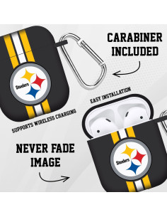 Funda Game Time Pittsburgh Steelers para AirPods Gen 1 y 2 2