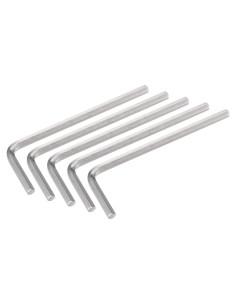 Juego de 5 Llaves Hexagonales 1/8" TOP-VIGOR - Acero Niquelado