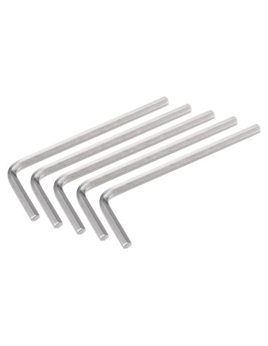 Juego de 5 Llaves Hexagonales 1/8" TOP-VIGOR - Acero Niquelado