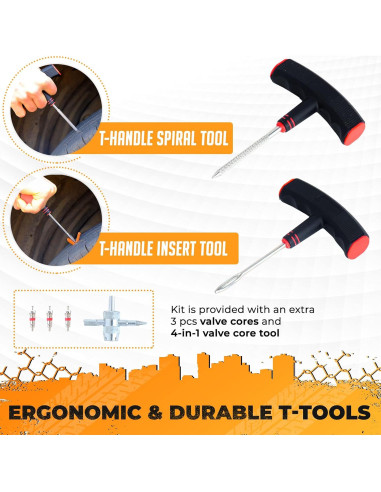 Kit de Reparación de Neumáticos Vehiclex - Compacto y Esencial