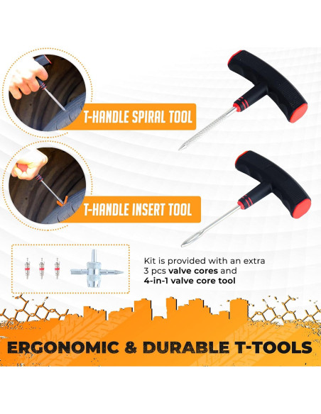 Kit de Reparación de Neumáticos Vehiclex - Compacto y Esencial