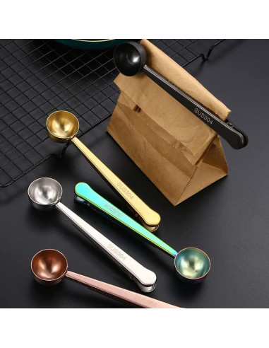 Cuchara Clip Multifuncional Acero Inoxidable 304 17.5 cm