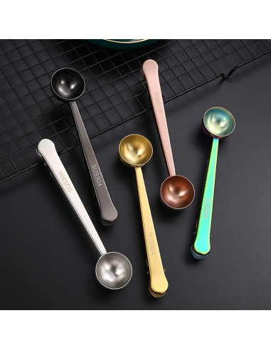 Cuchara Clip Multifuncional Acero Inoxidable 304 17.5 cm