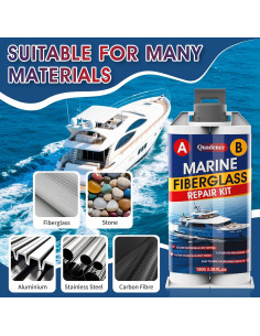 Kit de Reparación de Fibra de Vidrio Quadence para Barcos 150g 2