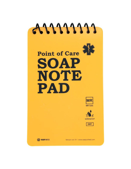 Bloc de Notas SOAP Impermeable Warp United 15.24x9.53 cm