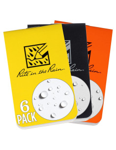 Cuaderno Impermeable Rite in the Rain On The Go 6 Paquete