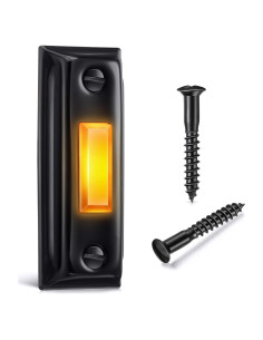 Botón de timbre metálico Dreyoo con luz LED - Negro