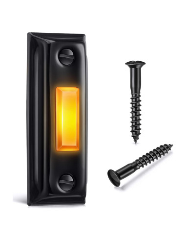 Botón de timbre metálico Dreyoo con luz LED - Negro