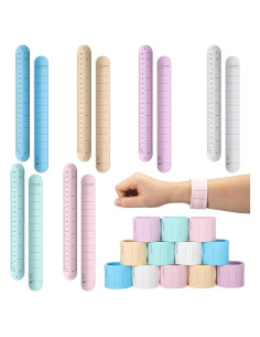 12 Pulseras de Silicona Borrables Skyygemm para Tareas