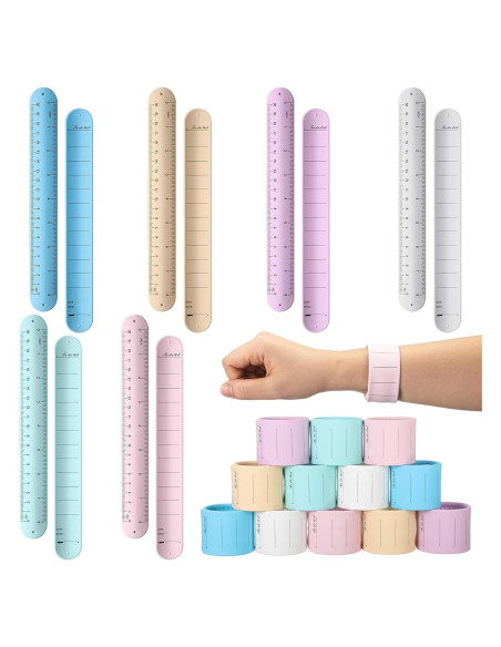 12 Pulseras de Silicona Borrables Skyygemm para Tareas