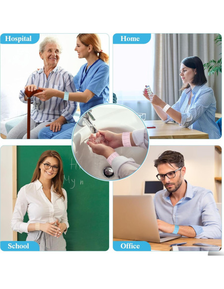 12 Pulseras de Silicona Borrables Skyygemm para Tareas