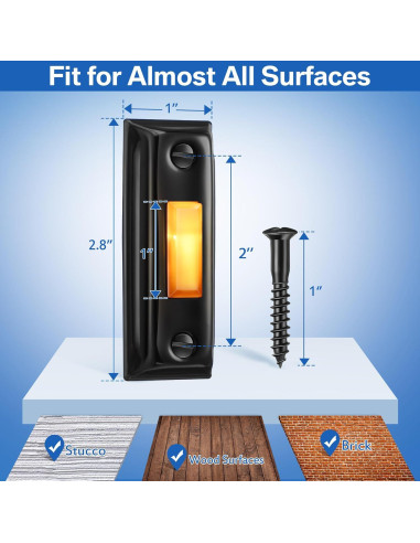 Botón de timbre metálico Dreyoo con luz LED - Negro