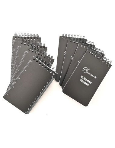 Cuadernos Espirales SPIRITMATE 3x5" Impermeables 8 Paquete
