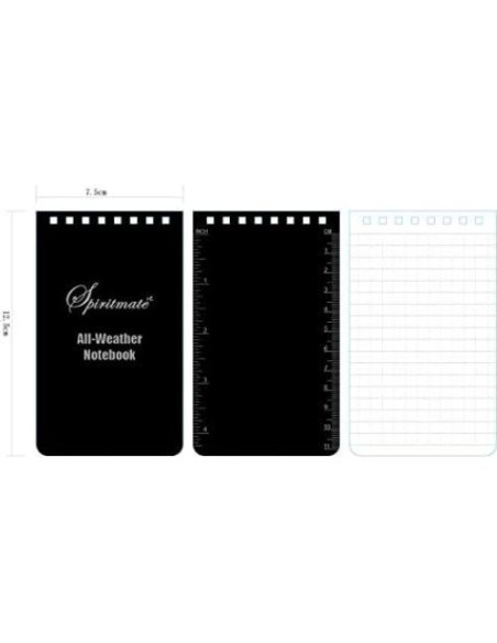 Cuadernos Espirales SPIRITMATE 3x5" Impermeables 8 Paquete