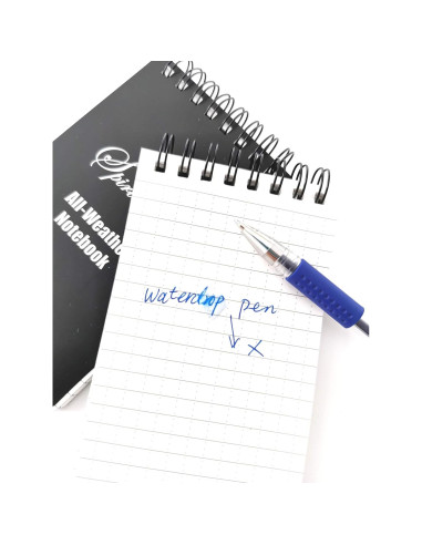 Cuadernos Espirales SPIRITMATE 3x5" Impermeables 8 Paquete