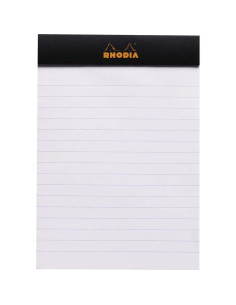 Bloc de Notas Grapado Rhodia N13 Negro A6 Rayado 80 Hojas 2