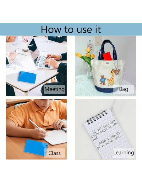 Paquete de 8 Cuadernos Espirales KTOJOY 7.62x12.7 cm Rayados