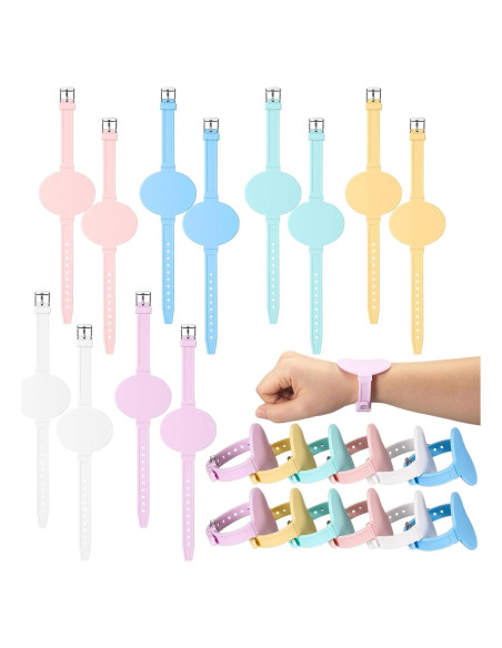 12 Pulseras de Silicona Skyygemm para Notas Escribibles