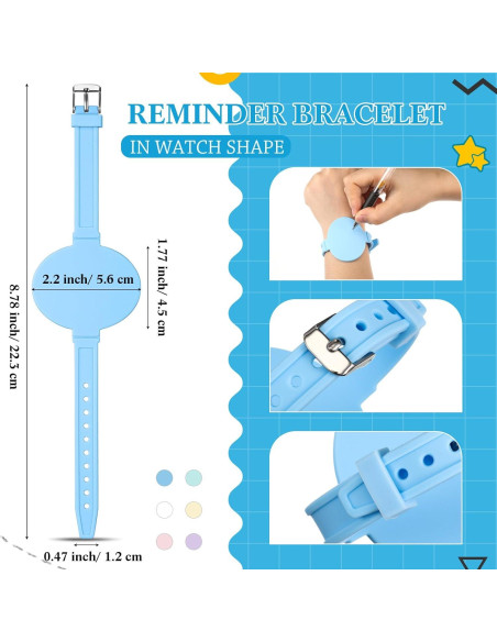 12 Pulseras de Silicona Skyygemm para Notas Escribibles