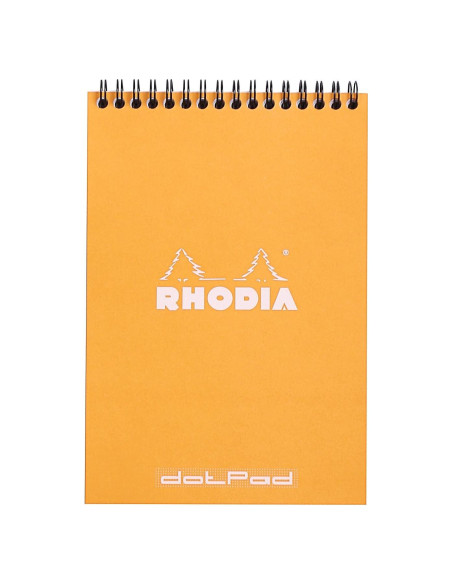 Bloc de Notas Enlazado Rhodia A5 Puntos Naranja 80 Hojas Bloc de Notas Enlazado Rhodia A5 Puntos Naranja 80 Hojas
