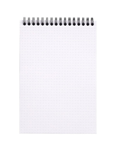 Bloc de Notas Enlazado Rhodia A5 Puntos Naranja 80 Hojas