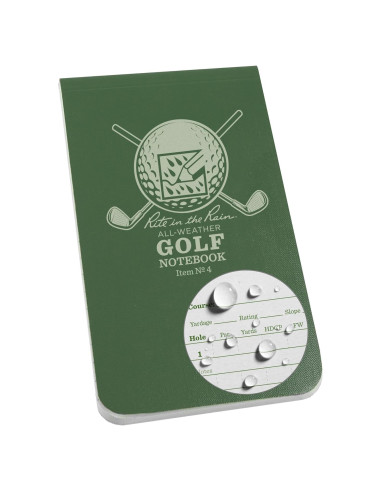 Cuaderno de Golf Rite in the Rain Todo Clima Verde 15.2x8.9cm