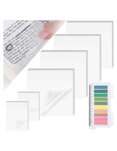 Notas Adhesivas Transparentes Tecolu 7.62x7.62 cm 10 Pestañas