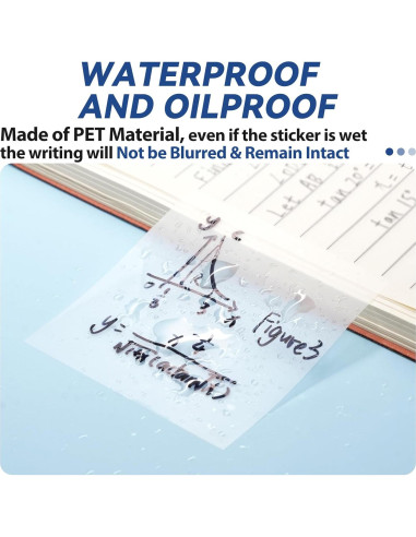 Notas Adhesivas Transparentes Tecolu 7.62x7.62 cm 10 Pestañas