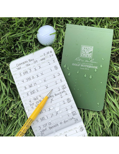 Cuaderno de Golf Rite in the Rain Todo Clima Verde 15.2x8.9cm