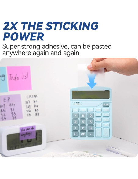 Notas Adhesivas Transparentes Tecolu 7.62x7.62 cm 10 Pestañas