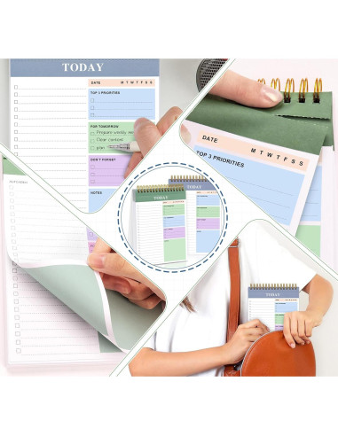 Bloc de Notas Desgarrable Agoer 2 Paquetes 320 Páginas 22x15cm