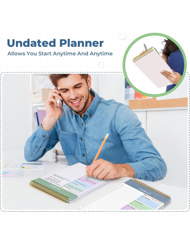 Bloc de Notas Desgarrable Agoer 2 Paquetes 320 Páginas 22x15cm