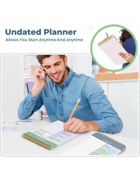 Bloc de Notas Desgarrable Agoer 2 Paquetes 320 Páginas 22x15cm